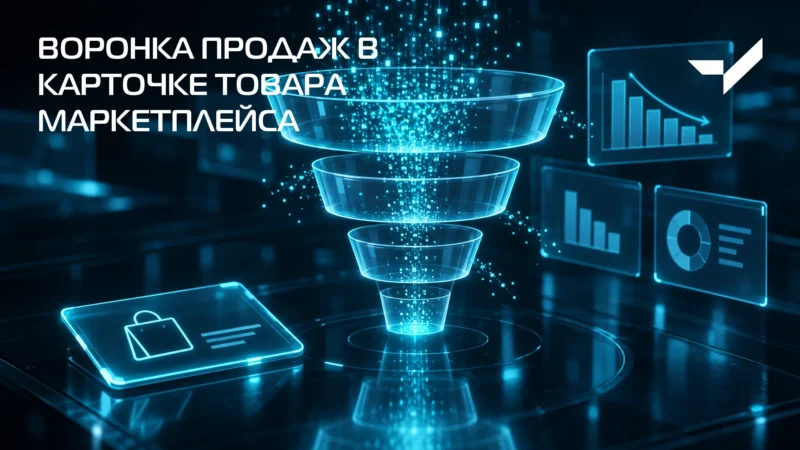 Воронка продаж в карточке товара маркетплейса