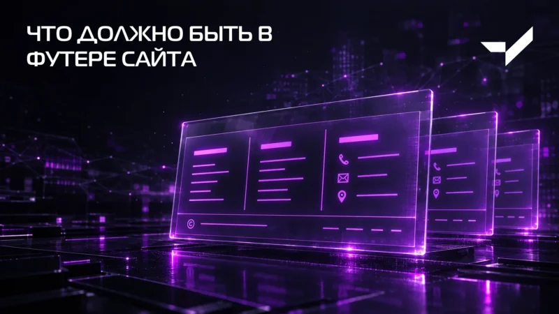 Что должно быть в футере сайта